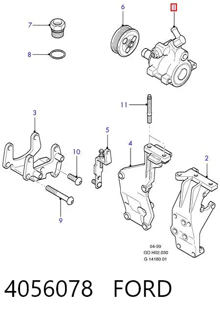Насос ГУР 4056078 Ford