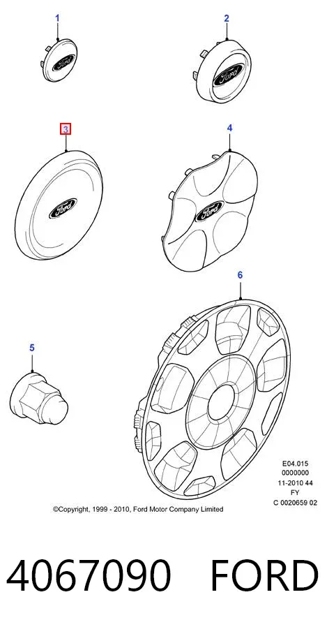 Ковпаки 4067090 Ford