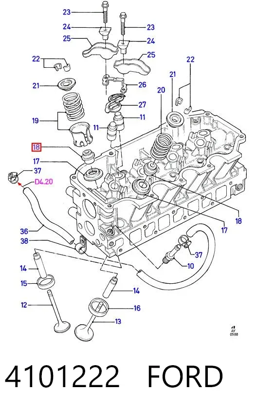 Сальник клапана 4101222 Ford