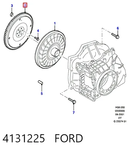 Маховик 4131225 Ford