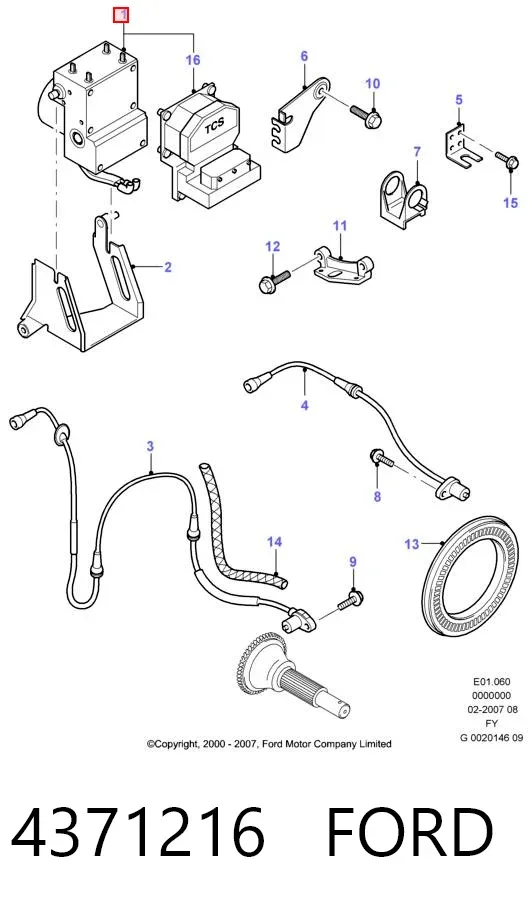 Блок АБС 4371216 Ford