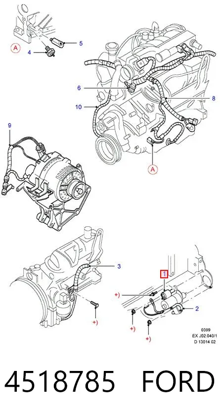 Стартер 4518785 Ford