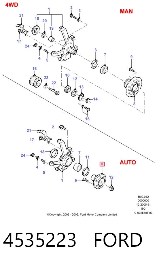 Передня маточина SS3706 DP Group