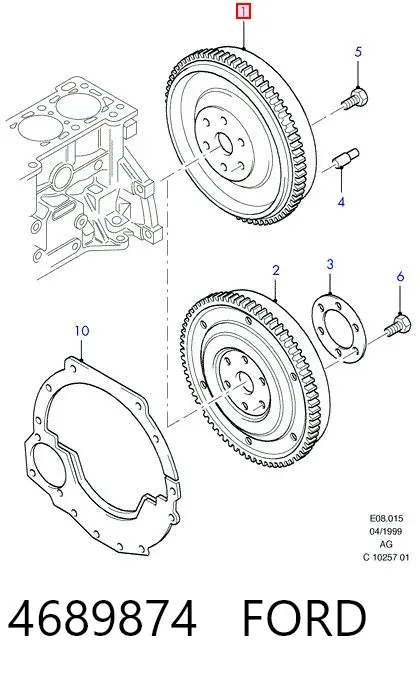 Маховик 4689874 Ford