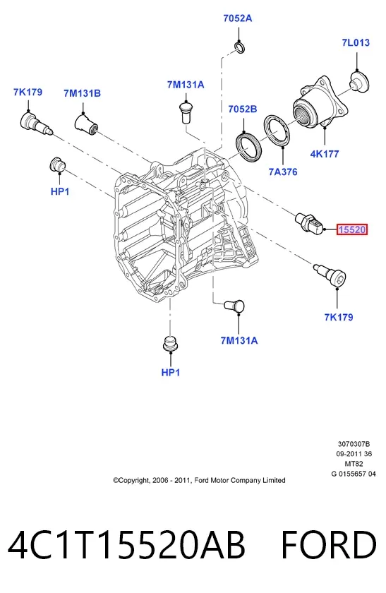 Датчик заднього ходу 4C1T15520AB Ford