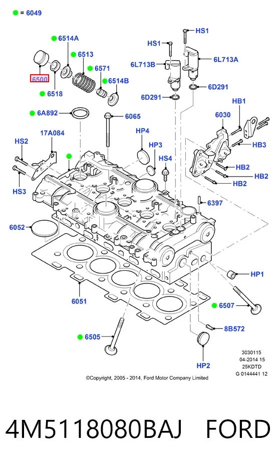 Амортизатор задній 4M5118080BAJ Ford