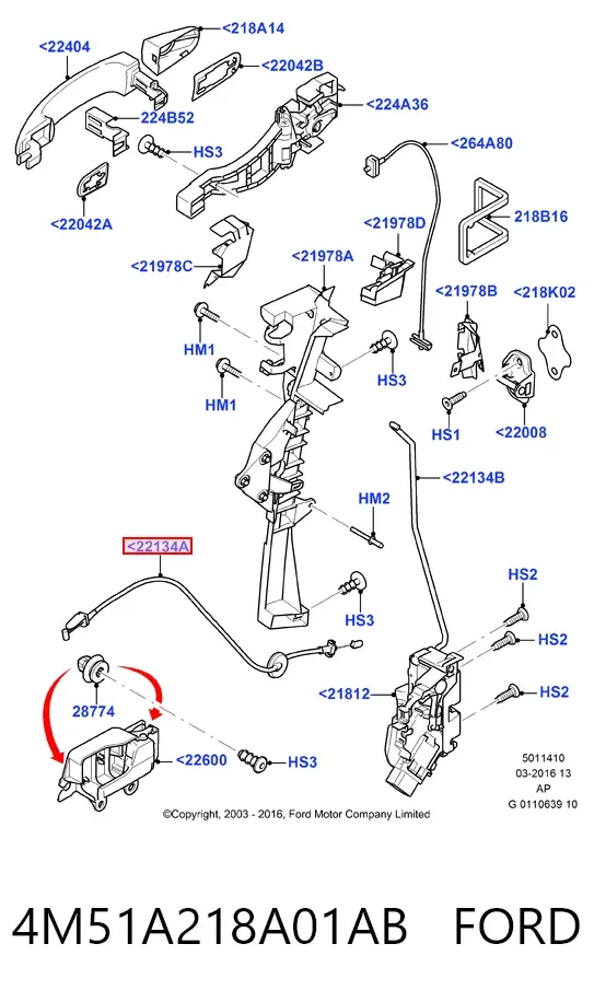  4M51A218A01AB Ford