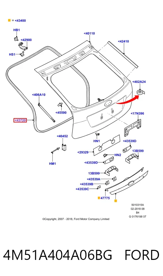  4M51A404A06BG Ford