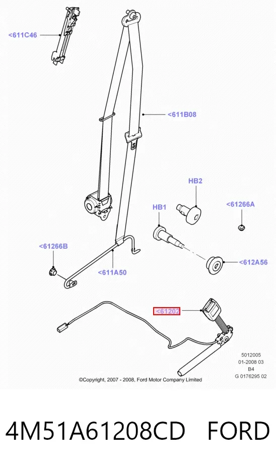  4M51A61208CD Ford