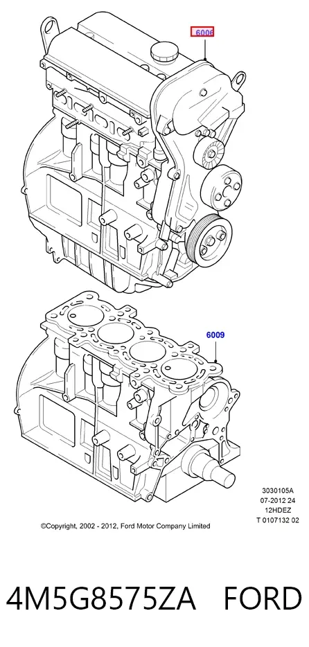 Термостат 4M5G8575ZA Ford