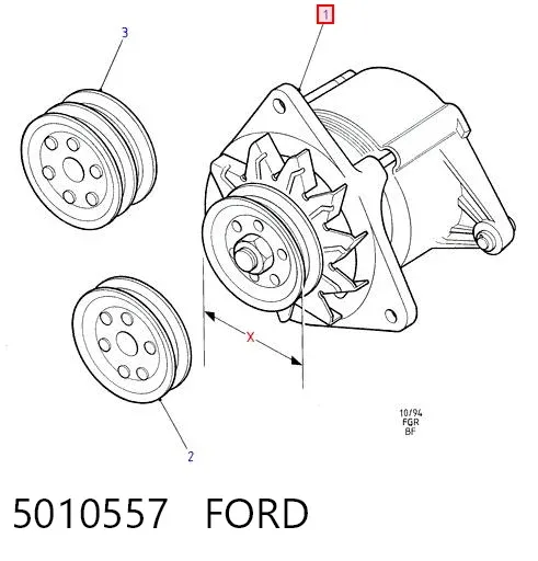 Генератор 5010557 Ford