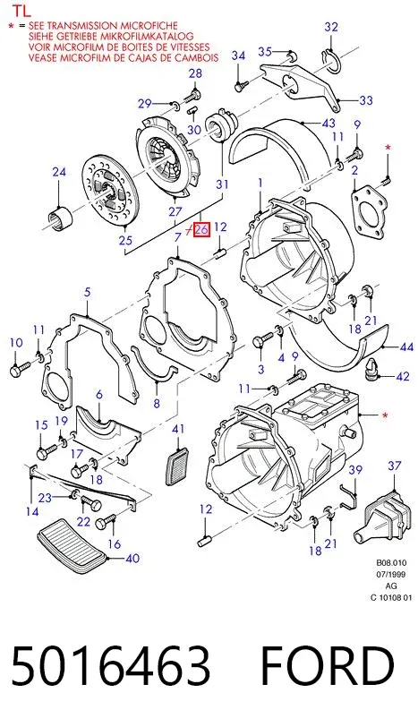 Зчеплення 5016463 Ford