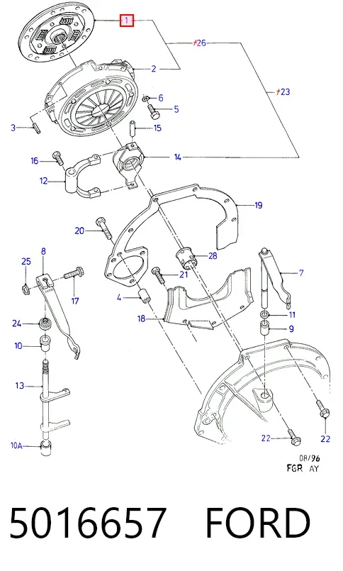 Диск зчеплення C947AF QUINTON HAZELL