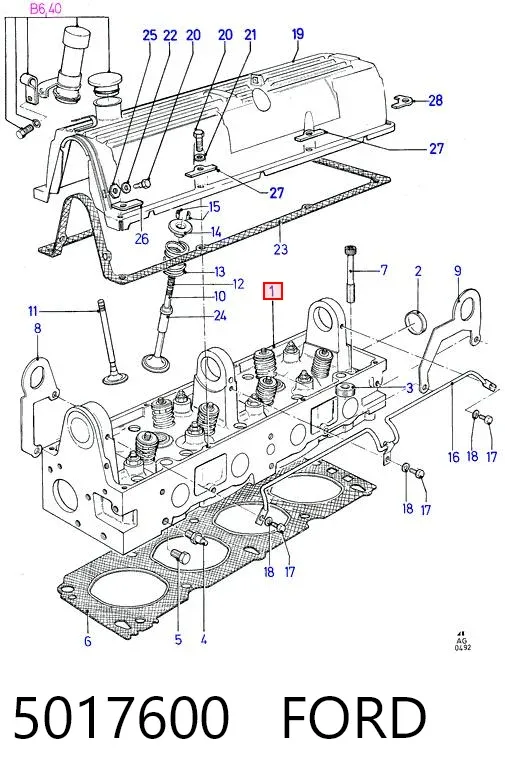 ГБЦ 5017600 Ford