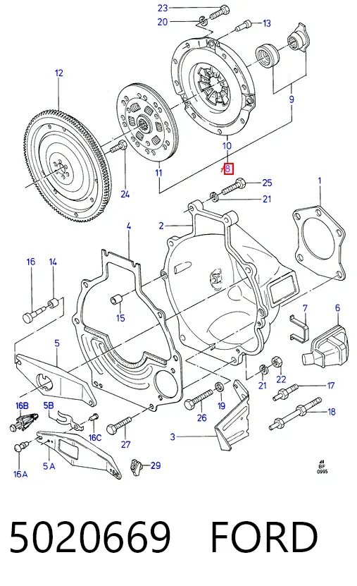 Зчеплення 5020669 Ford