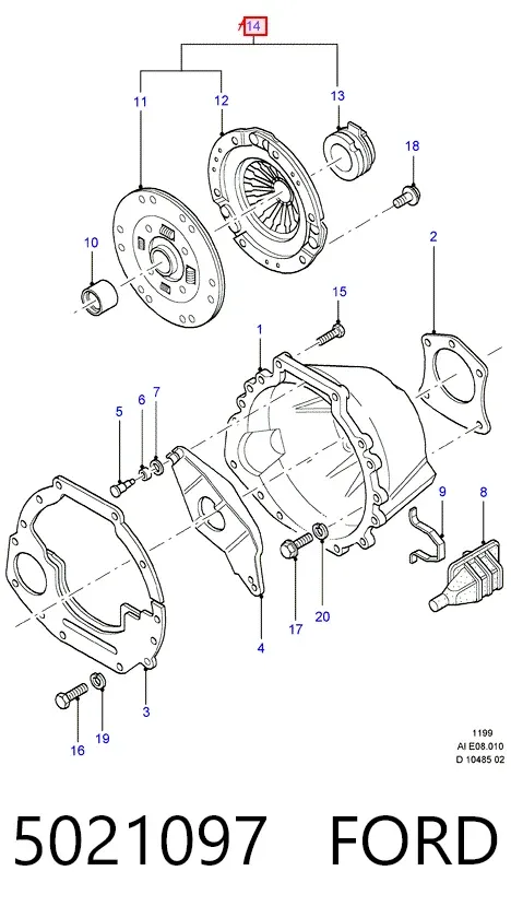 Зчеплення 5021097 Ford