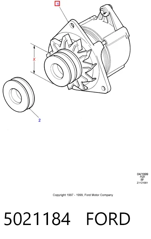 Генератор 5021184 Ford