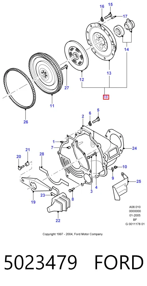 Зчеплення 5023479 Ford