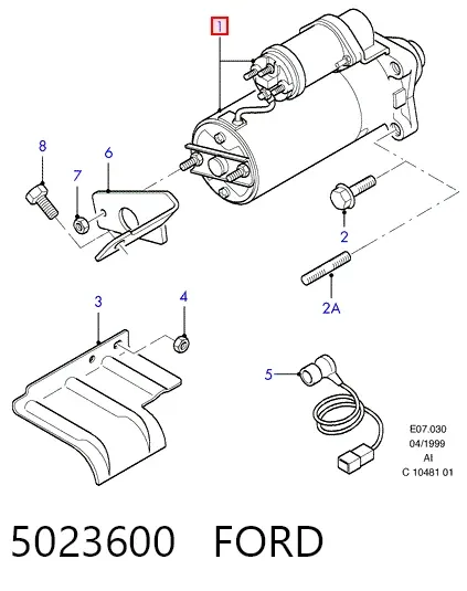 Стартер 5023600 Ford
