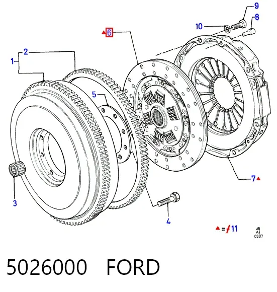 Диск зчеплення 5026000 Ford