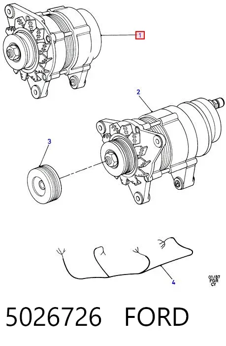 Генератор 5026726 Ford