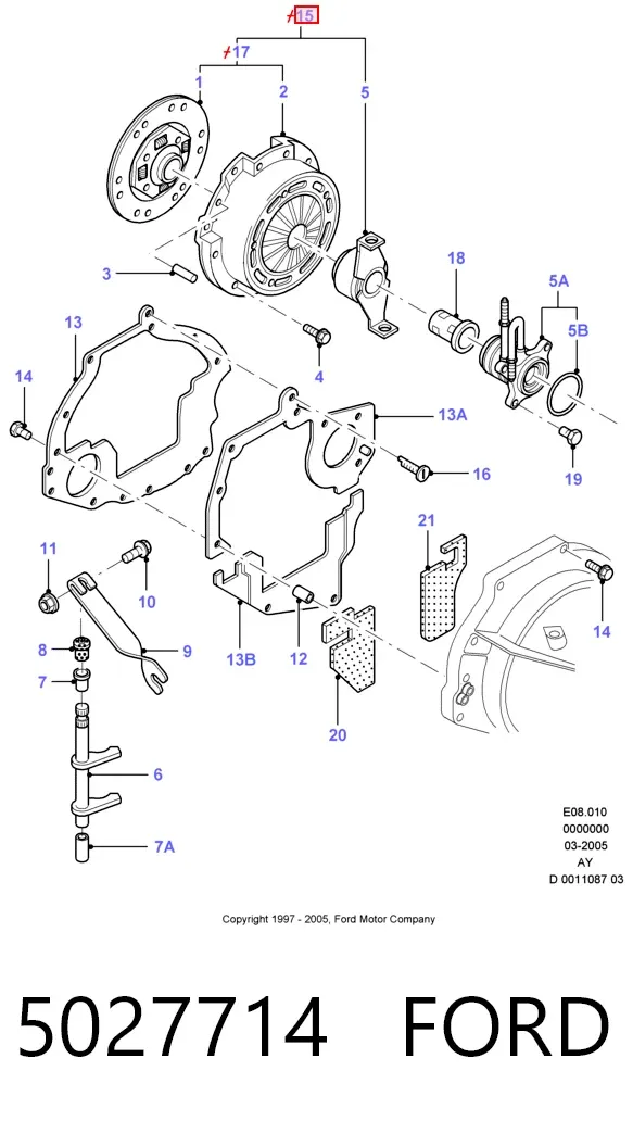 Зчеплення 5027714 Ford