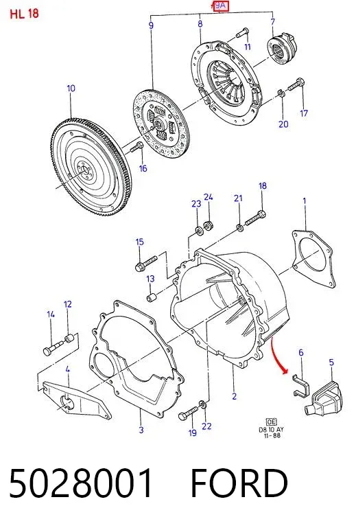 Зчеплення 5028001 Ford
