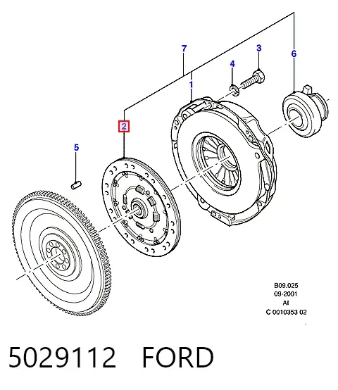 Диск зчеплення 5029112 Ford