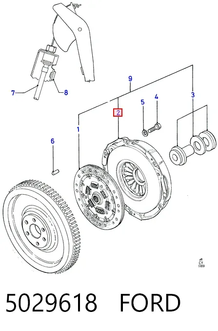Корзина зчеплення 5029618 Ford