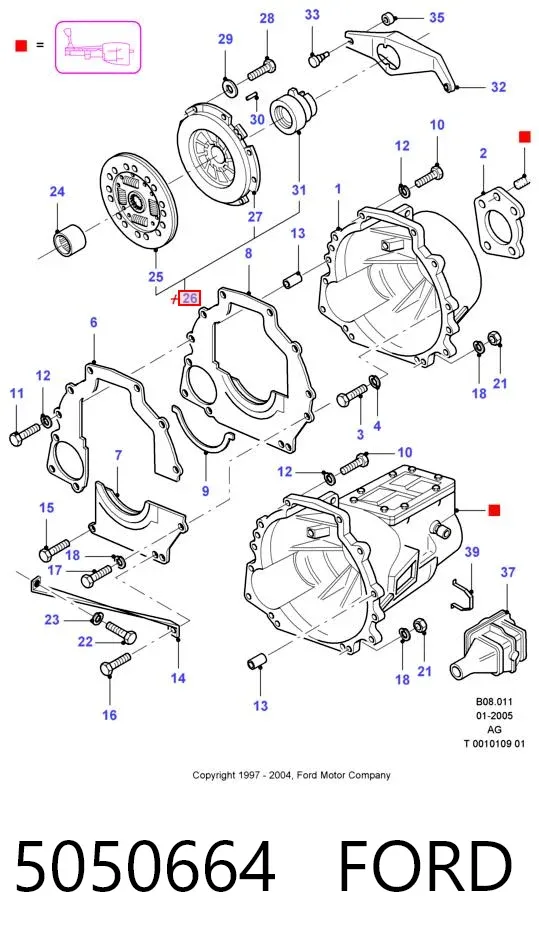 Зчеплення 5050664 Ford