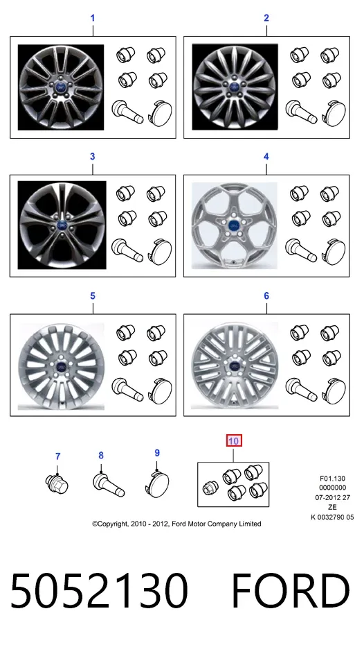 Колісний болт 5052130 Ford