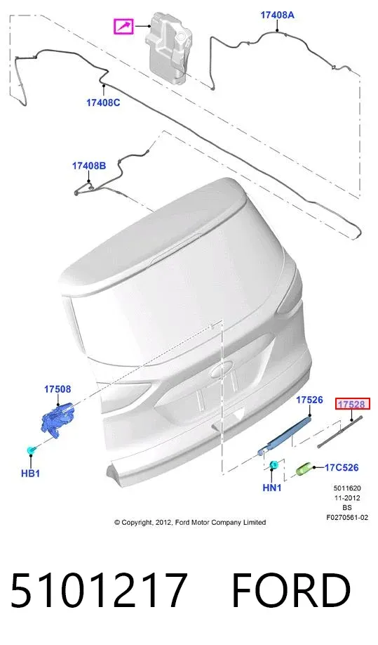 Задня щітка 5101217 Ford