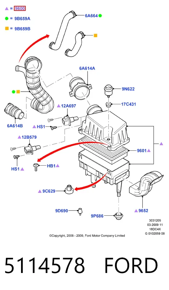 Корпус фільтра 5114578 Ford