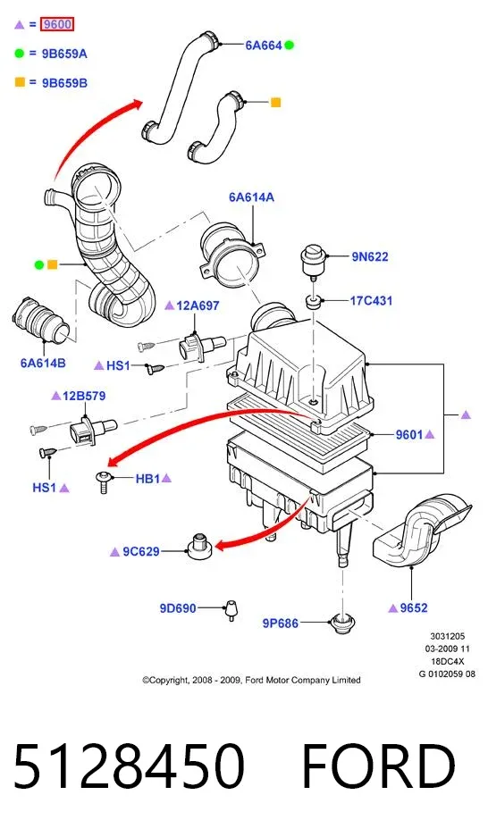 Корпус фільтра 5128450 Ford
