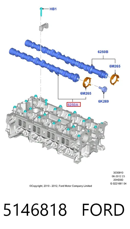 Розподільний вал впускний 5146818 Ford