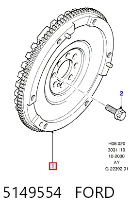 Маховик 5149554 Ford
