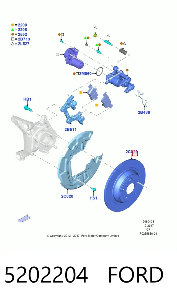 Гальмівні диски 5202204 Ford