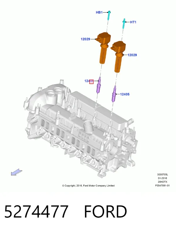 Свічки запалювання 5274477 Ford
