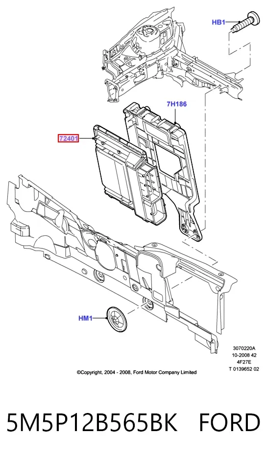  5M5P12B565BK Ford