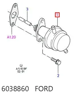 Паливний насос, механічний 6038860 Ford