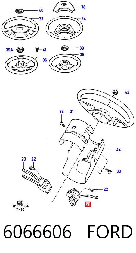 Генератор 6066606 Ford