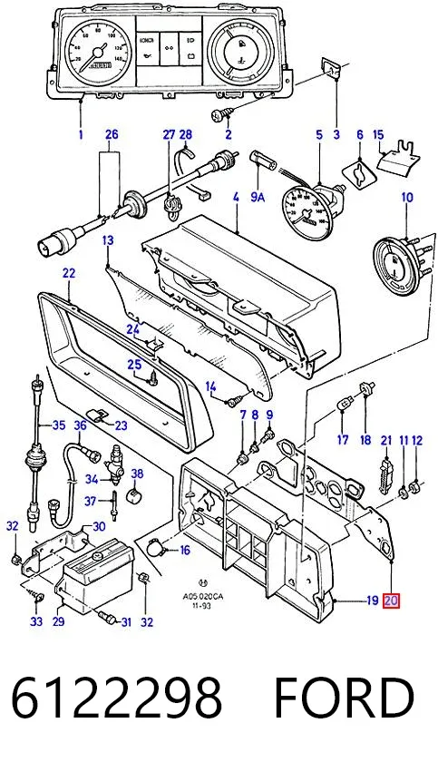 Радіатор 6122298 Ford