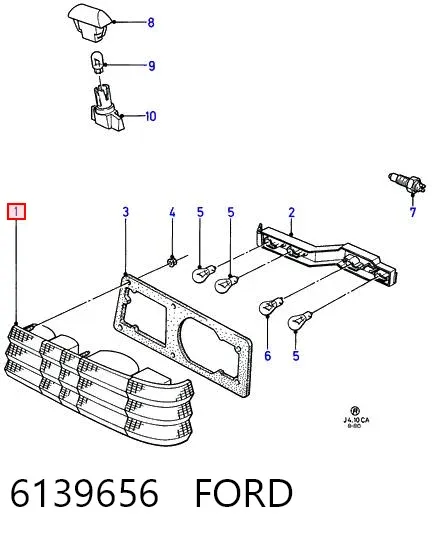 Задня права фара 6139656 Ford