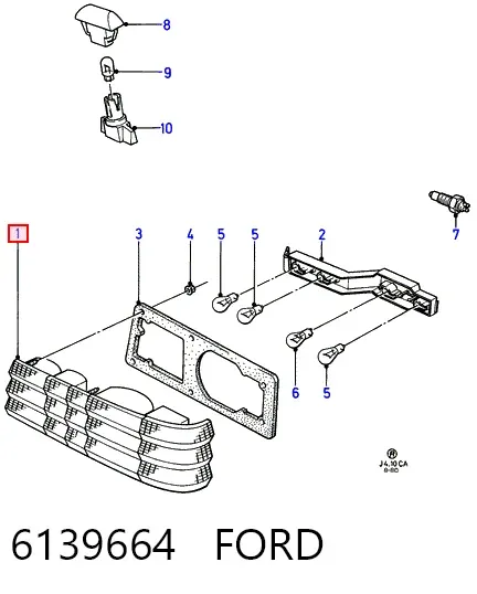 Лівий стоп 6139664 Ford