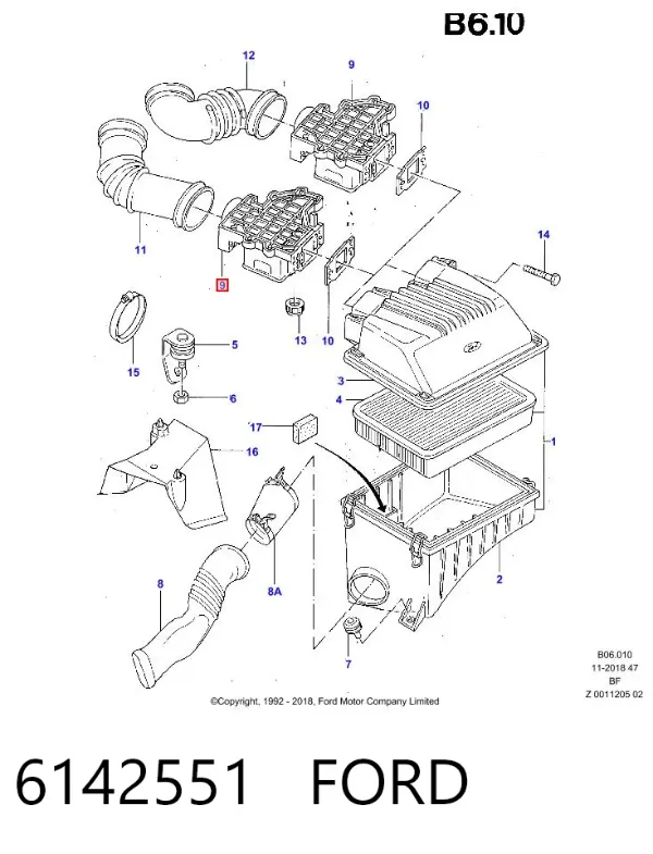ДМРВ 6142551 Ford