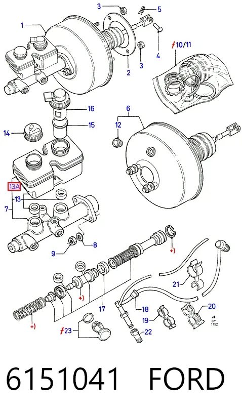 Бачок гальмівний Ford Transit IV