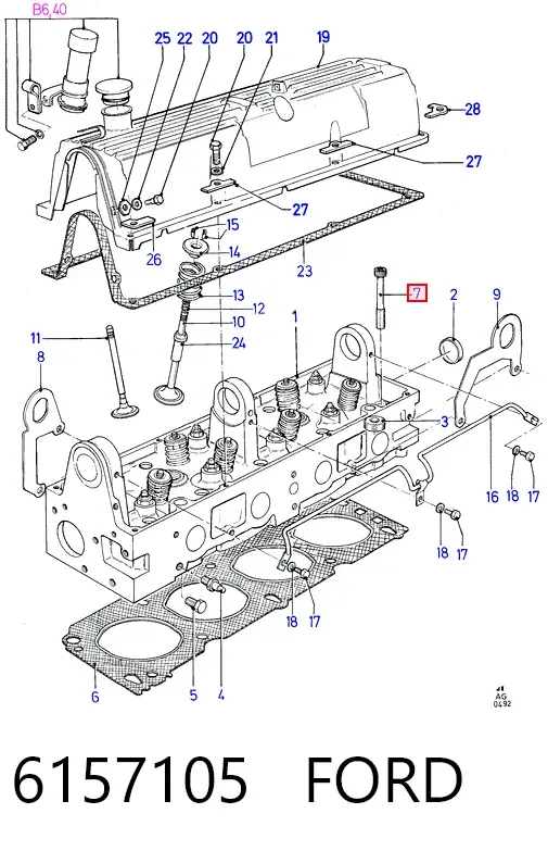 Болт ГБЦ 759520 Elring