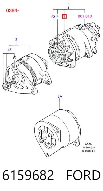 Генератор 6159682 Ford
