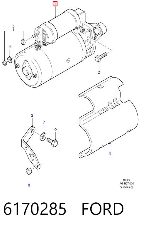 Стартер 6170285 Ford