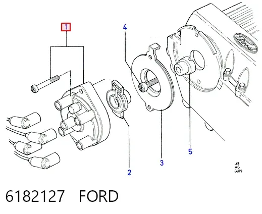 Кришка трамблеру Ford Transit IV